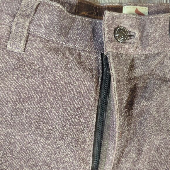 89 Davoucci Mens Loose Fit Heavy Duty Leather Jean Pant 34 X 34 Brown Vintage - Picture 8 of 16